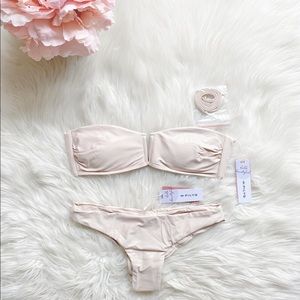 🌟SOLD🌟NWOT PQ Swim shimmery Bandeau Set
